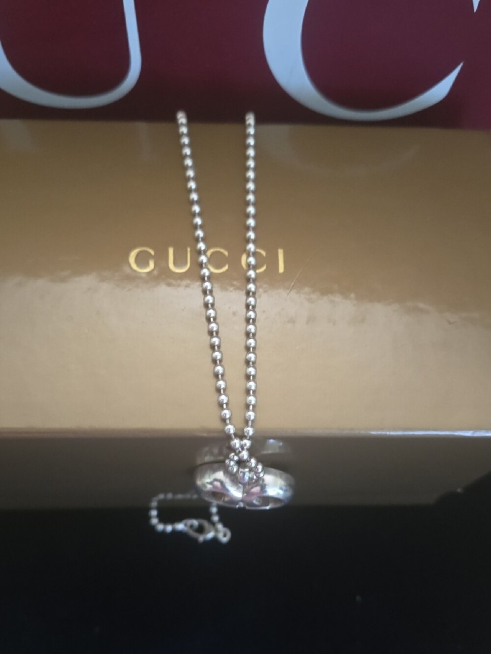 Gucci Silver Interlocking G Pendant Necklace - Picture 7 of 7